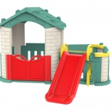 Kinderspeelhuis 5-in-1 met glijbaan en basketbal