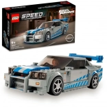 lego speed champions nissan skyline gt-r (r34) – fast & furious bouwset