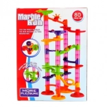 Kunststof knikkerbaan voor kinderen, 80 onderdelen