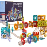 Set van lichtgevende magnetische knikkerblokjes 176 st.