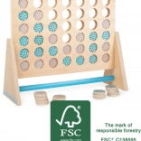 Houten spel Vier op een rij XXL