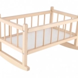 Houten wieg voor poppen