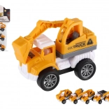 Mini bouwvoertuigen 6 stuks met terugtrekmotor