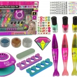Grote set voor het lakken van nagels Nail Pens Glitter Stickers Lamp