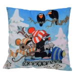 Kussen Molletje en Muisje op de Sneeuwscooter