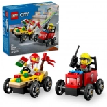 LEGO® City 60458 Racepakket: Pizzabezorging vs. brandweerauto