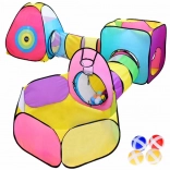 mega entertainmentcentrum 5-in-1 – opvouwbare kindertenten met tunnels en speelelementen