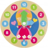 mijn eerste houten klok prinses 14 cm