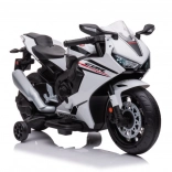 Elektrische kindermotor Honda CBR 1000RR wit