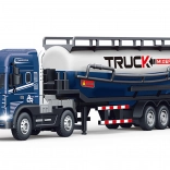 Metalen tankwagen met licht- en geluidseffecten 40 cm