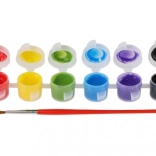 Creatoys textielverf 12 kleuren met kwast