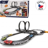 Racebaan 7 m met dubbele baan en loopings, schaal 1:64