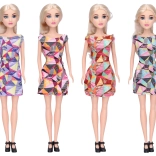 Pop 30 cm met jurk (4 varianten)