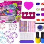 Set voor het lakken van nagels lakjes stickers samples glitters