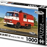 Puzzel Retro-auto’s Truck AVIA 30 DVS 12 brandweerwagen 1000 stukjes