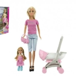 Anlily poppenset met kinderwagen en accessoires