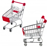 Mini metalen winkelwagentje voor kinderen en poppen – decoratie en organizer