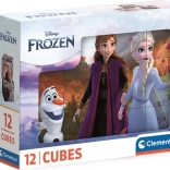 Clementoni afbeeldingsblokjes Frozen 12 blokjes