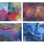 Plastic documentenmap met drukknoop A4, mix kleuren