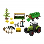 Tractor met aanhanger en accessoires voor kinderen
