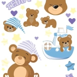 Decoratieve stickers met beertjes
