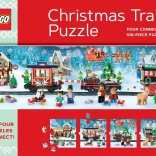 Kerstpuzzel trein LEGO 4×100 stukjes
