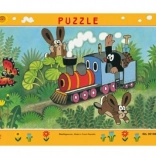 Dino papieren puzzel Mol en de locomotief