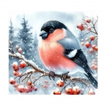 Diamantmozaïek Vogels Winter - Creatief Haken 30x40 cm
