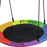 Pixino Schommelring - ooievaarsnest kleurrijk 110 cm