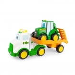 Tractor Johnny met Aanhanger voor Kinderen - John Deere