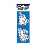 Waterkleurplezier – foam stickers, set van 2 stuks, mix van motieven