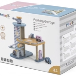 Houten garage met helikopter en autootjes van Viga PolarB