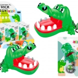 Hanger met bijtende krokodilletje met belletje groen