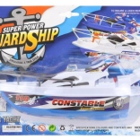 Drijvende plastic boot op batterijen