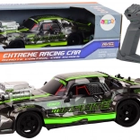 RC auto op afstandsbediening 1:16 Rubber driftwielen groen