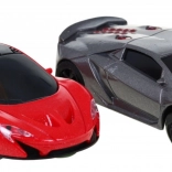 Kinder racebaan met lussen en verlichting