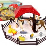 Farma Stal met paardenfiguren en accessoires