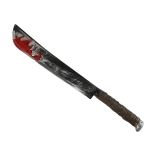 Machete met bloedeffect voor Halloween 74 cm