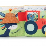 Textielboekje Eend Gaspard op de boerderij