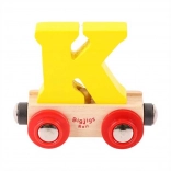 Wagonnetje Bigjigs Rail letter K