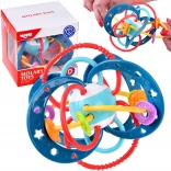 Woopie baby sensorisch speelgoed 2-in-1 bijtring en rammelaar montessori
