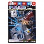 Politiebundel met pistool en handboeien 23 cm