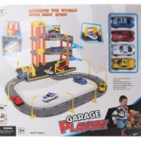 Tweedelige kunststof garage met autootjes