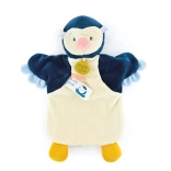 Pluchen handpop pinguïn 25 cm
