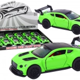 Sportauto 1:32 met vliegwielaandrijving, mat groen