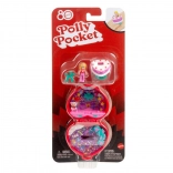 Polly Pocket jubileum compact set ter ere van 80 jaar Mattel met ring