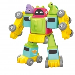 Robotische dinosaurus en treintje schroefbare bouwset