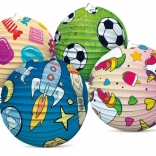 Papieren lantaarn bol 25 cm