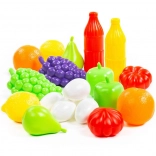 Set plastic etenswaren voor kinderkeuken