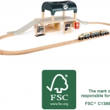 houten treinbaan met station small foot